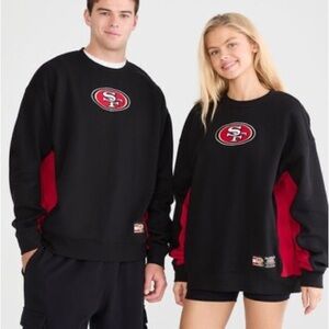 NWT San Francisco 49ers Black and Red Logo Sweatshirt, Size XXL